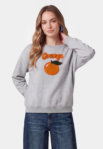Sweat-shirt MYMO en gris : devant