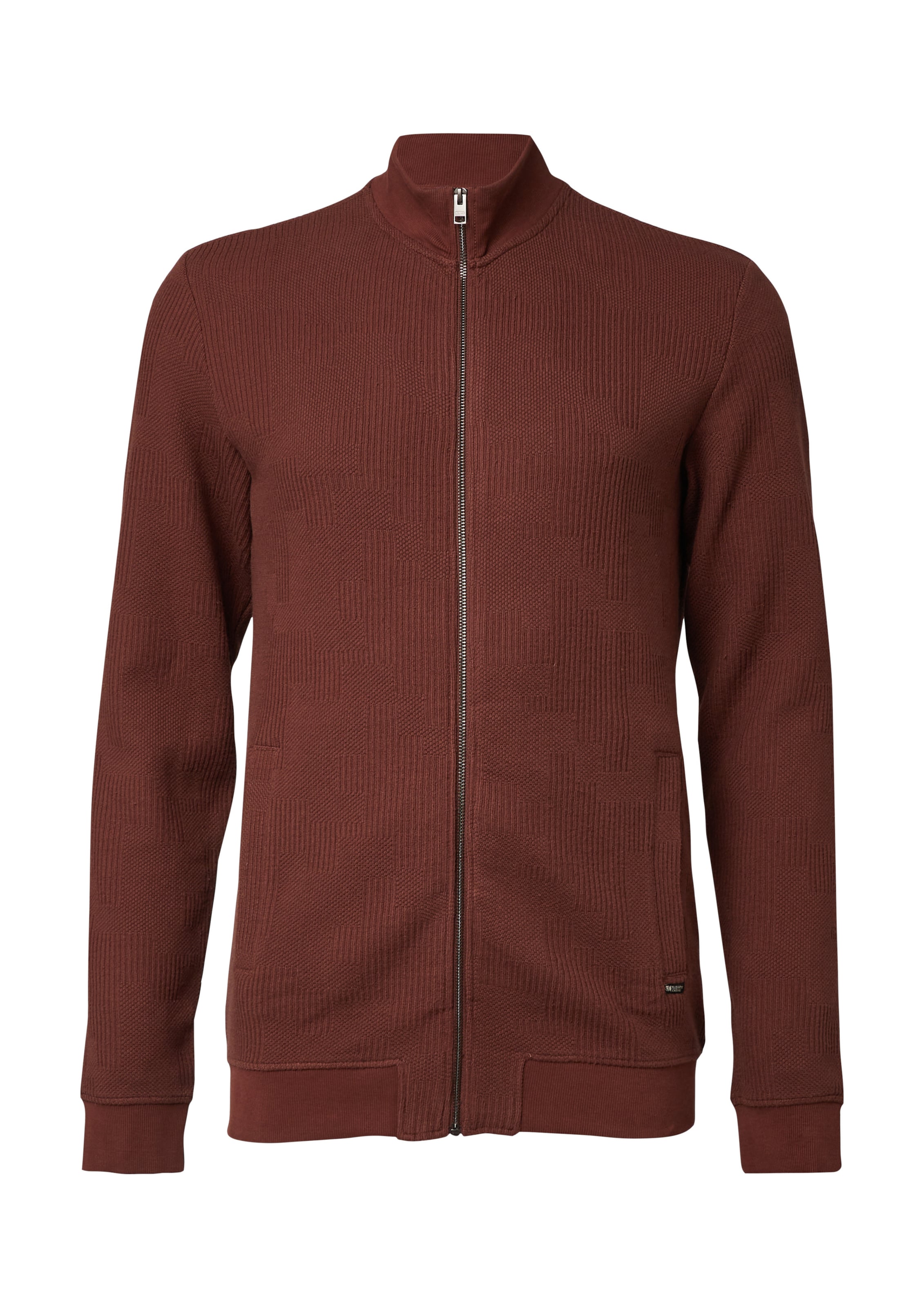 s.Oliver Zip-Up Hoodie in Red: front