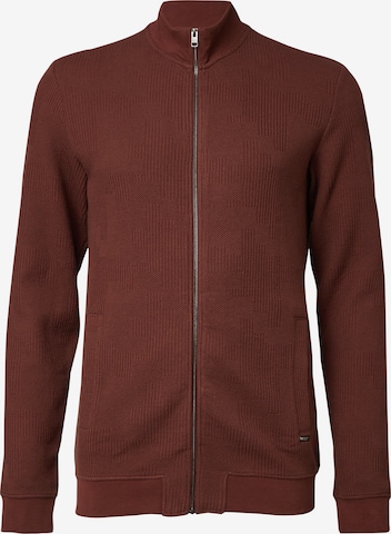 s.Oliver Zip-Up Hoodie in Red: front