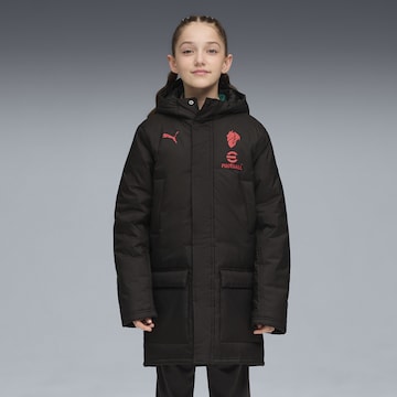 PUMA Mantel 'AC Milan' in Zwart: voorkant