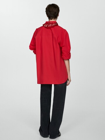 MANGO Bluse 'JUANES' in Rot