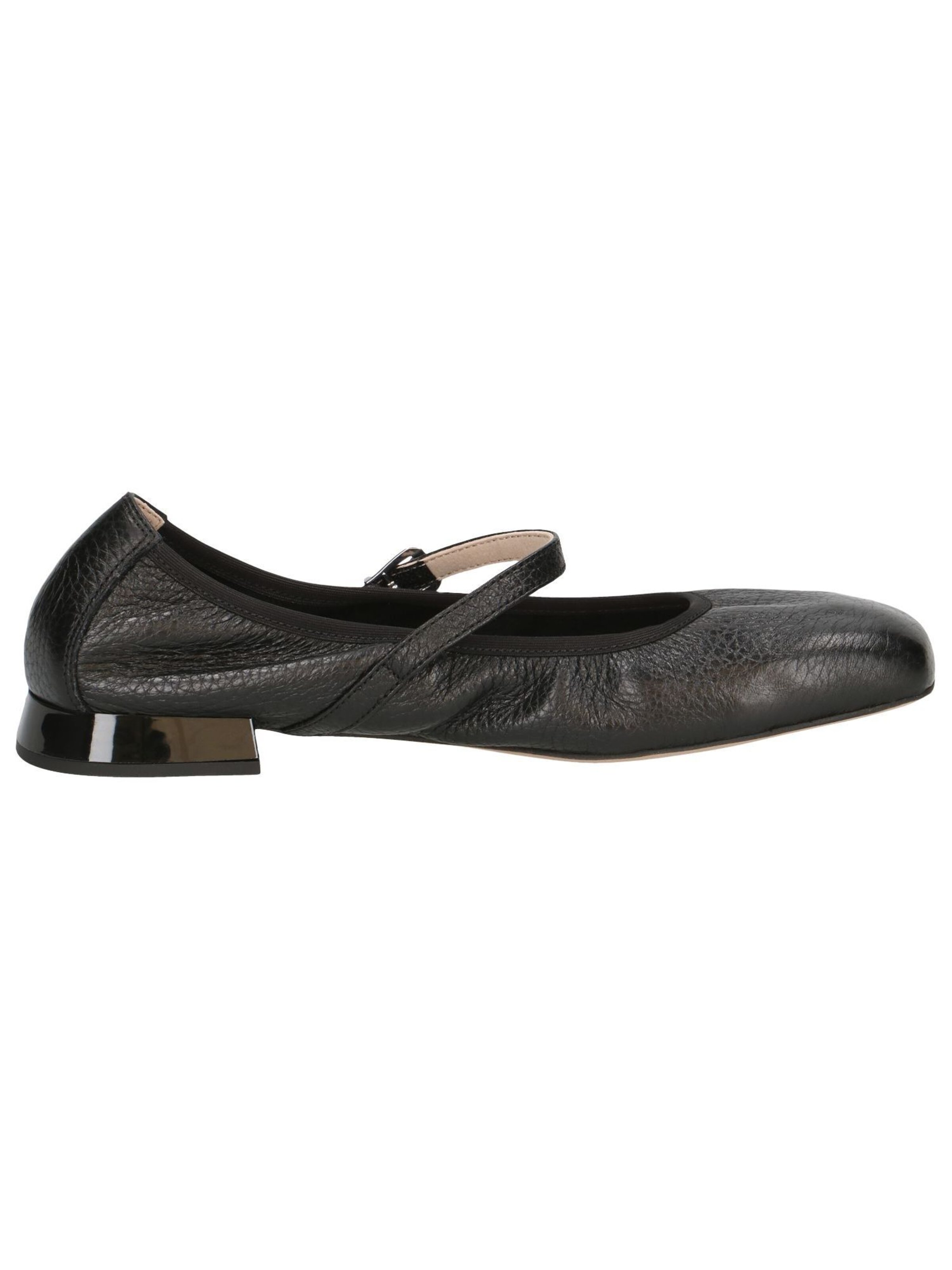 CAPRICE Ballet Flats with Strap in Black