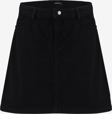 Trendyol Curve Hame värissä musta: etupuoli