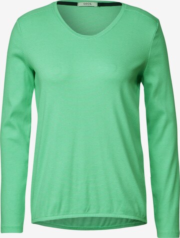 T-shirt CECIL en vert : devant