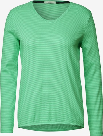 T-shirt CECIL en vert : devant