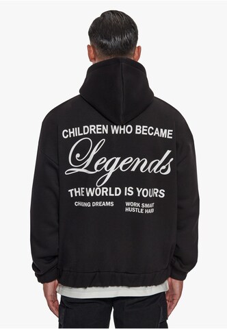 Dropsize Zip-Up Hoodie in Black