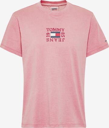 T-shirt Tommy Jeans en rose : devant