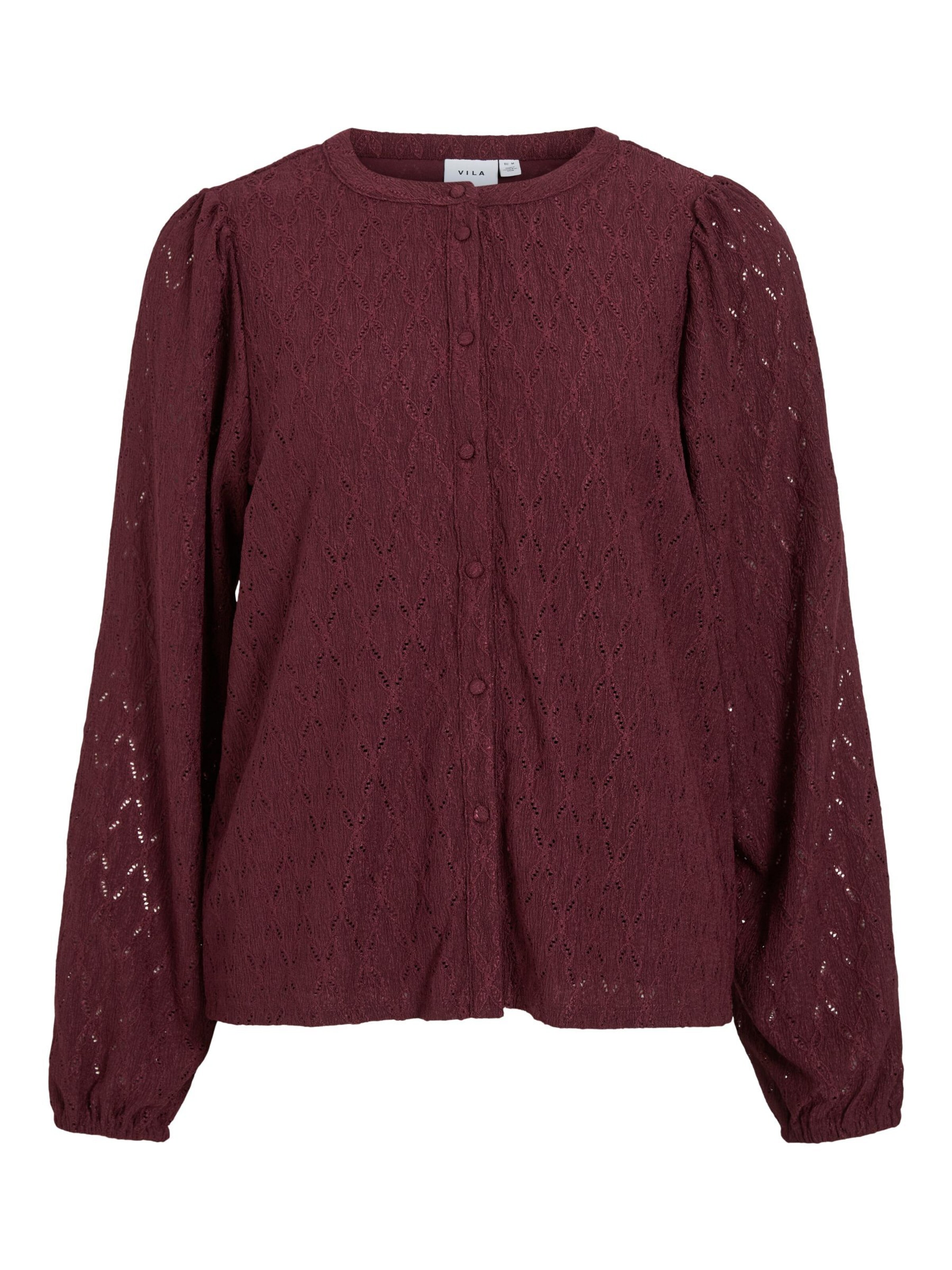 VILA - Blusa 'VIMADURA' en rojo: frente