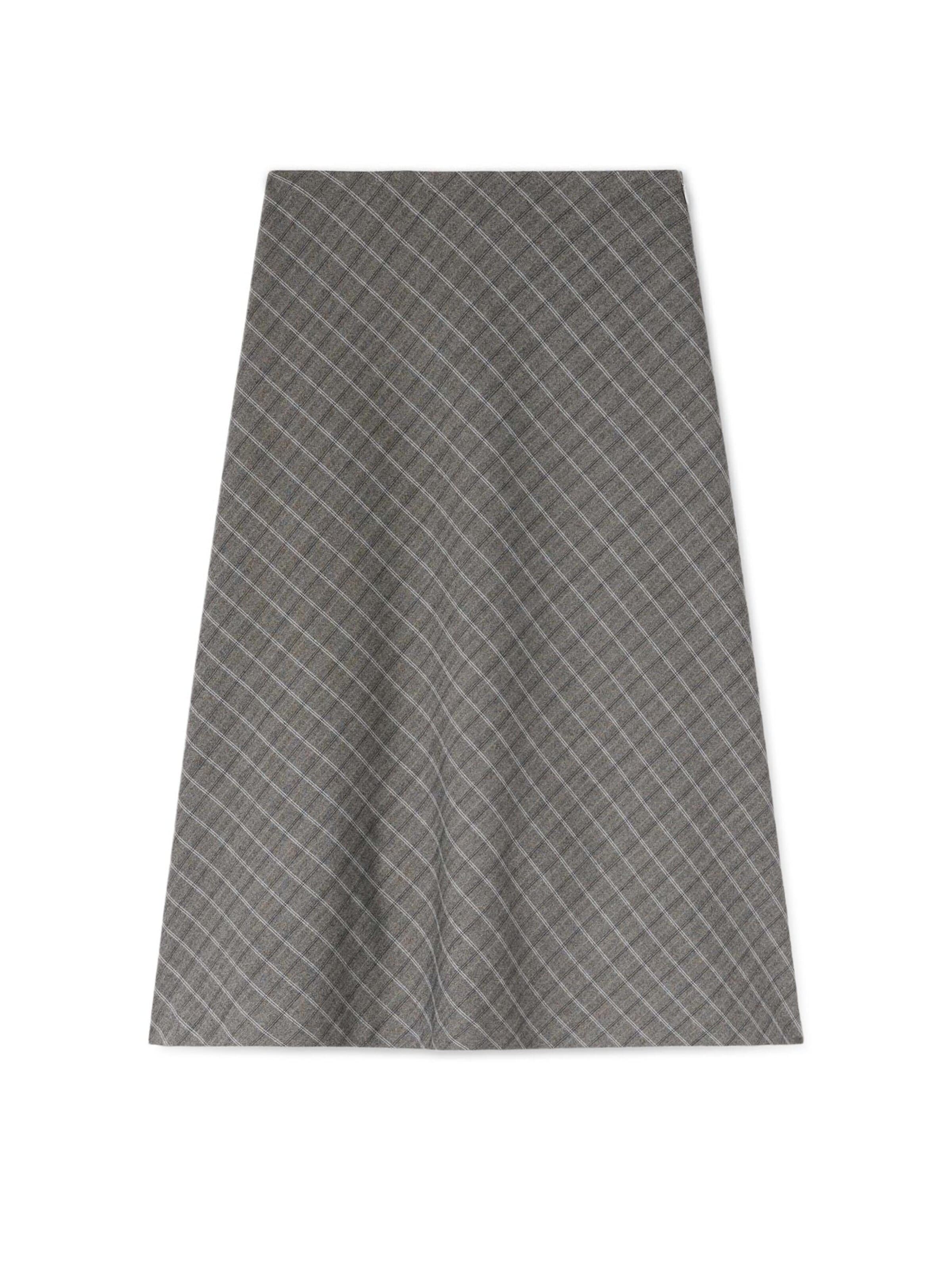 Trussardi - Falda en gris: frente