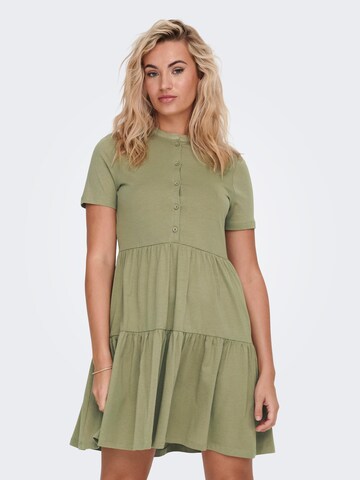 ONLY Letní šaty 'May' – zelená: přední strana