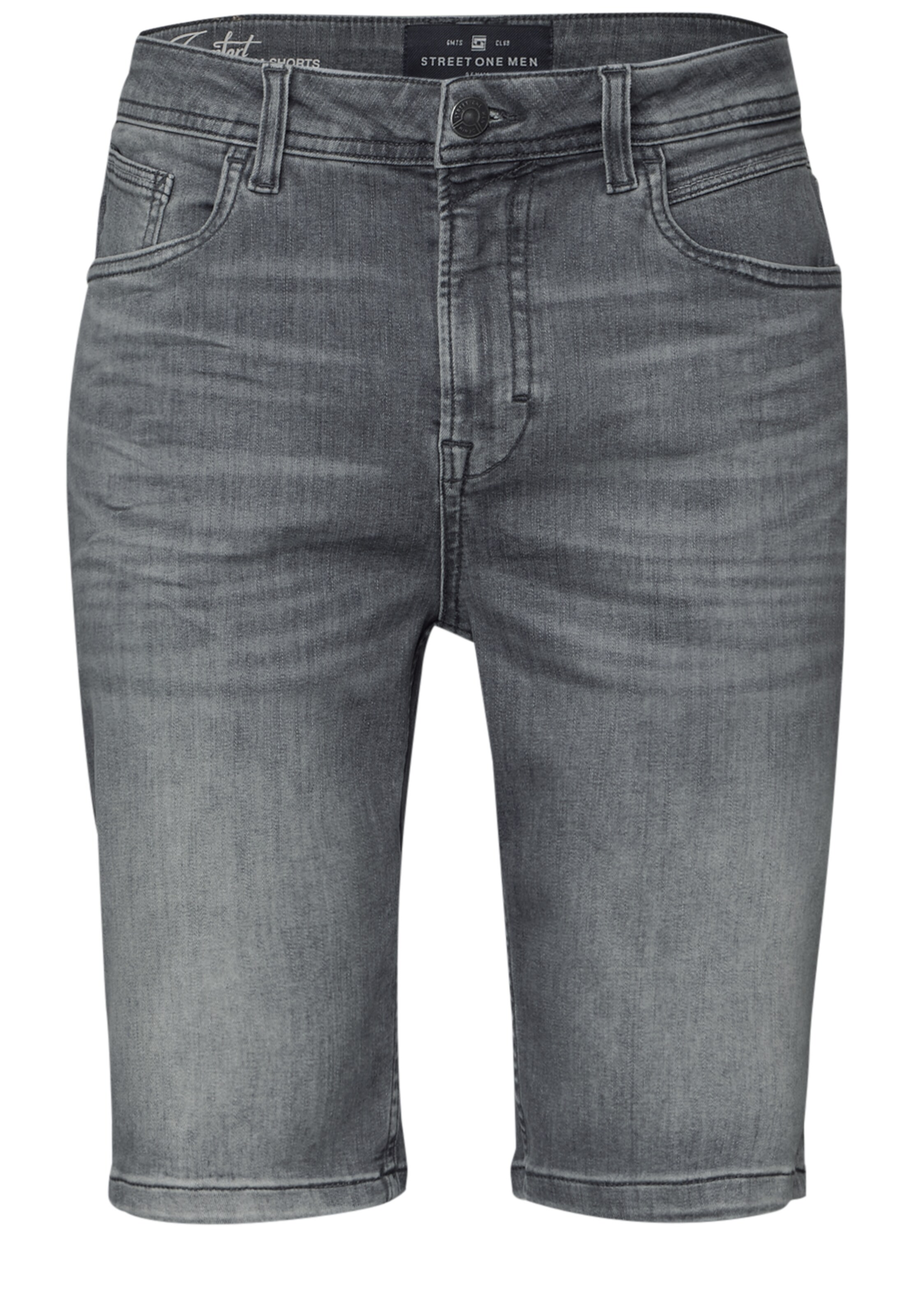 Street One MEN Regular Jeans in Grey: front