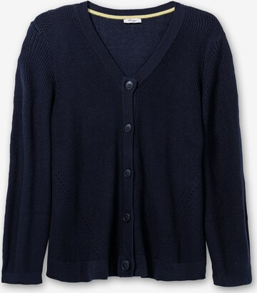 SHEEGO Knit Cardigan in Blue: front