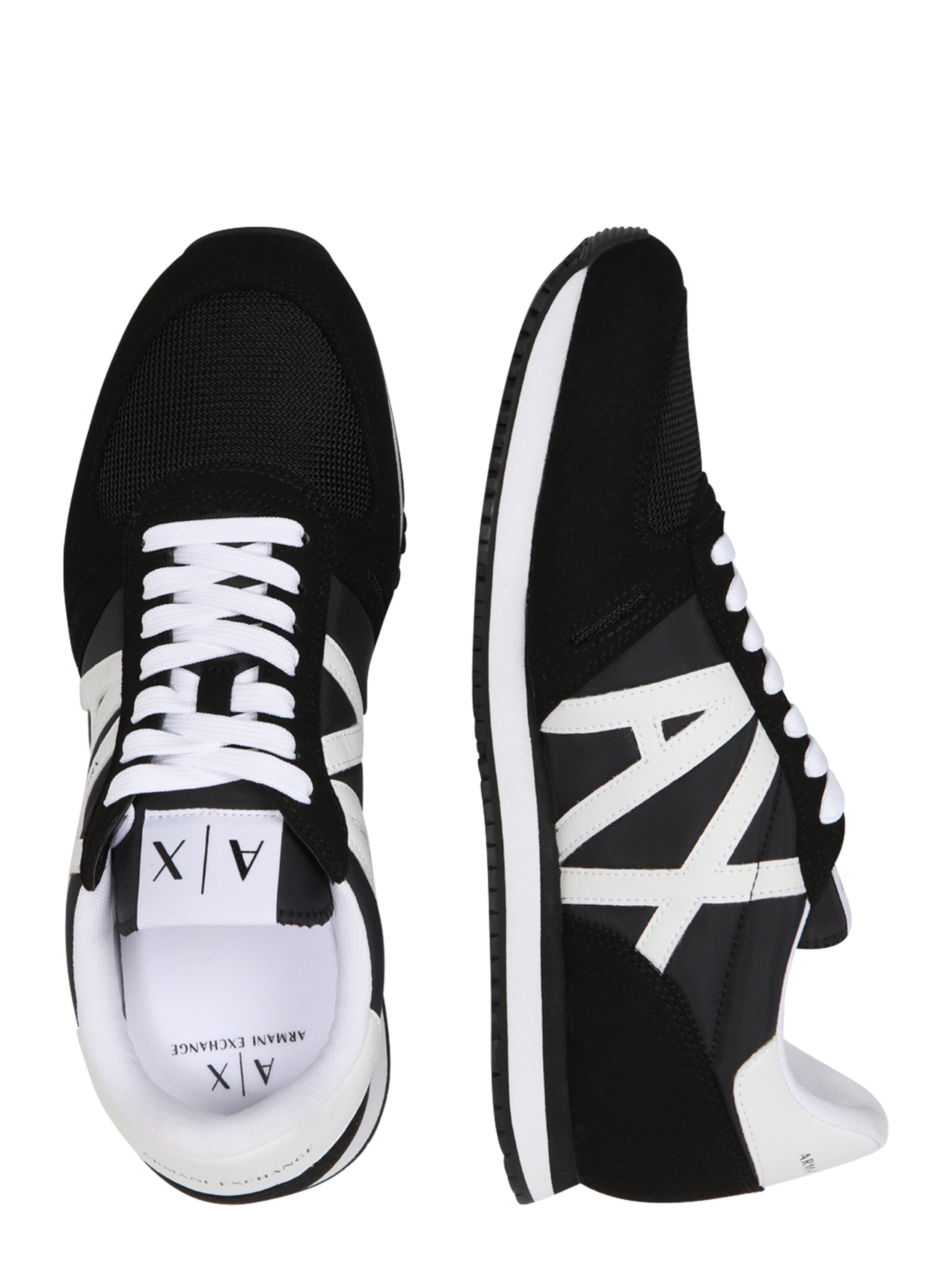 ARMANI EXCHANGE Platform trainers in Black