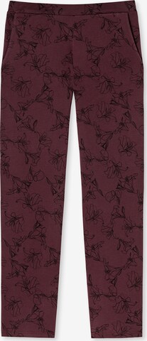 SCHIESSER Pajama Pants in Red: front