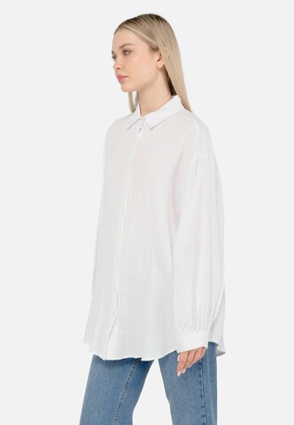 FRESHLIONS Regular fit Blouse 'Honari' in White