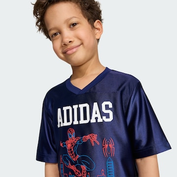 ADIDAS SPORTSWEAR - Camisa funcionais 'Marvel Spider-Man' em azul