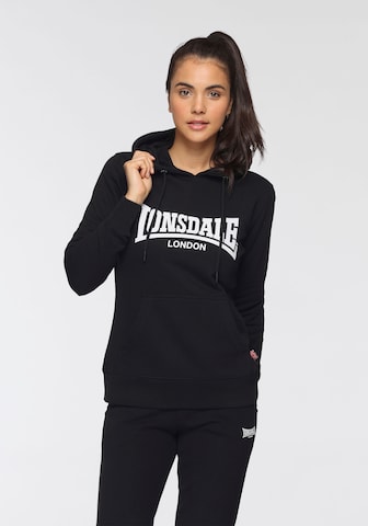 LONSDALE Sweatshirt in Black: front