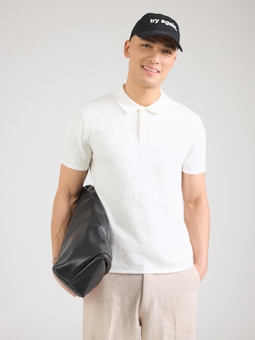 JACK & JONES Poloshirt 'JJKANE' in Weiß: Vorderseite