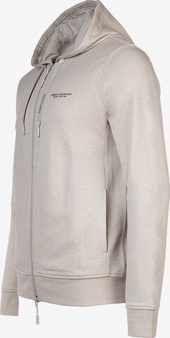 ARMANI EXCHANGE Zip-Up Hoodie in Beige