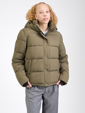 Veste d’hiver 'ONLANN' ONLY en vert : devant