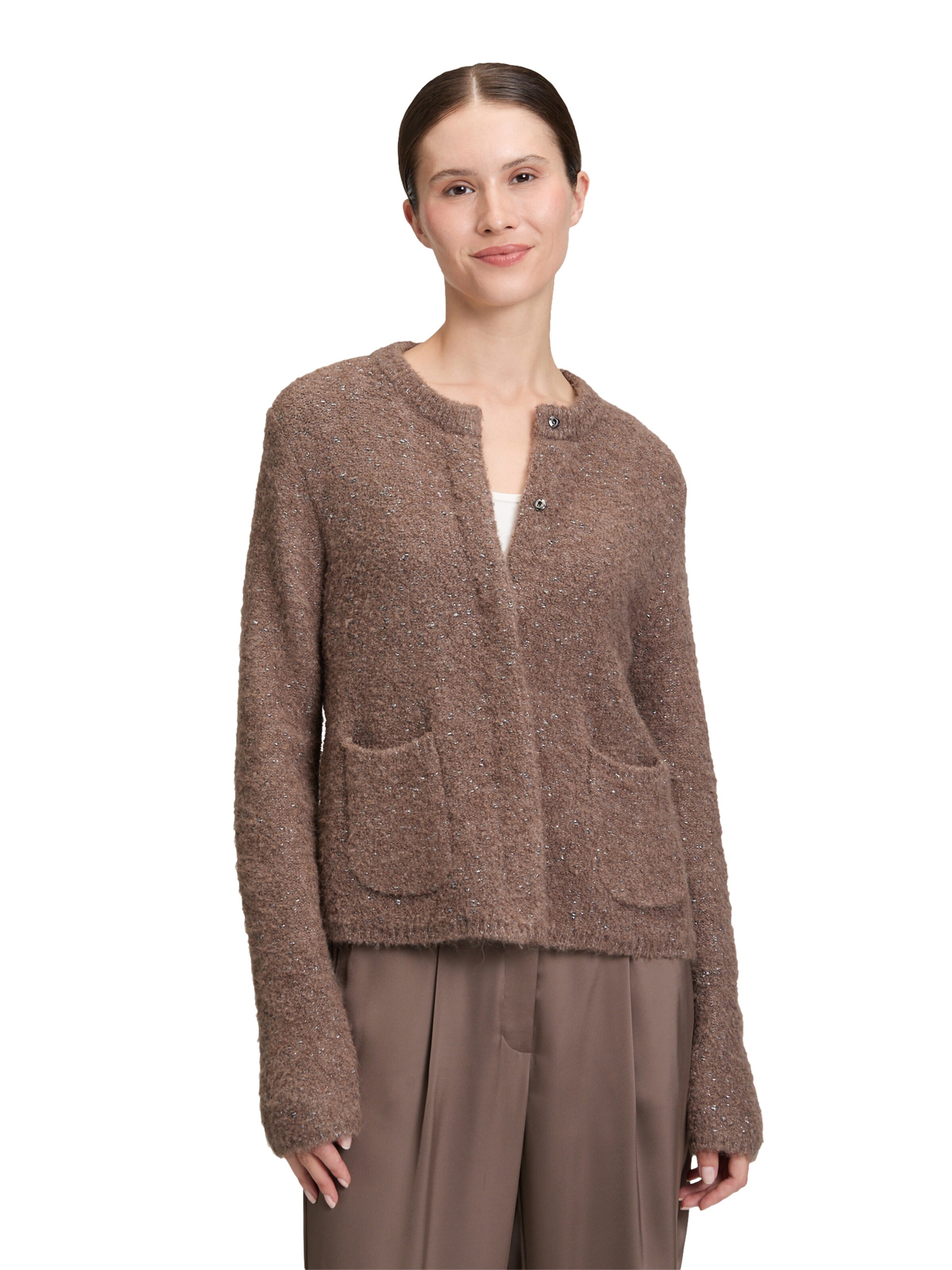 Cardigan Betty Barclay en marron : devant