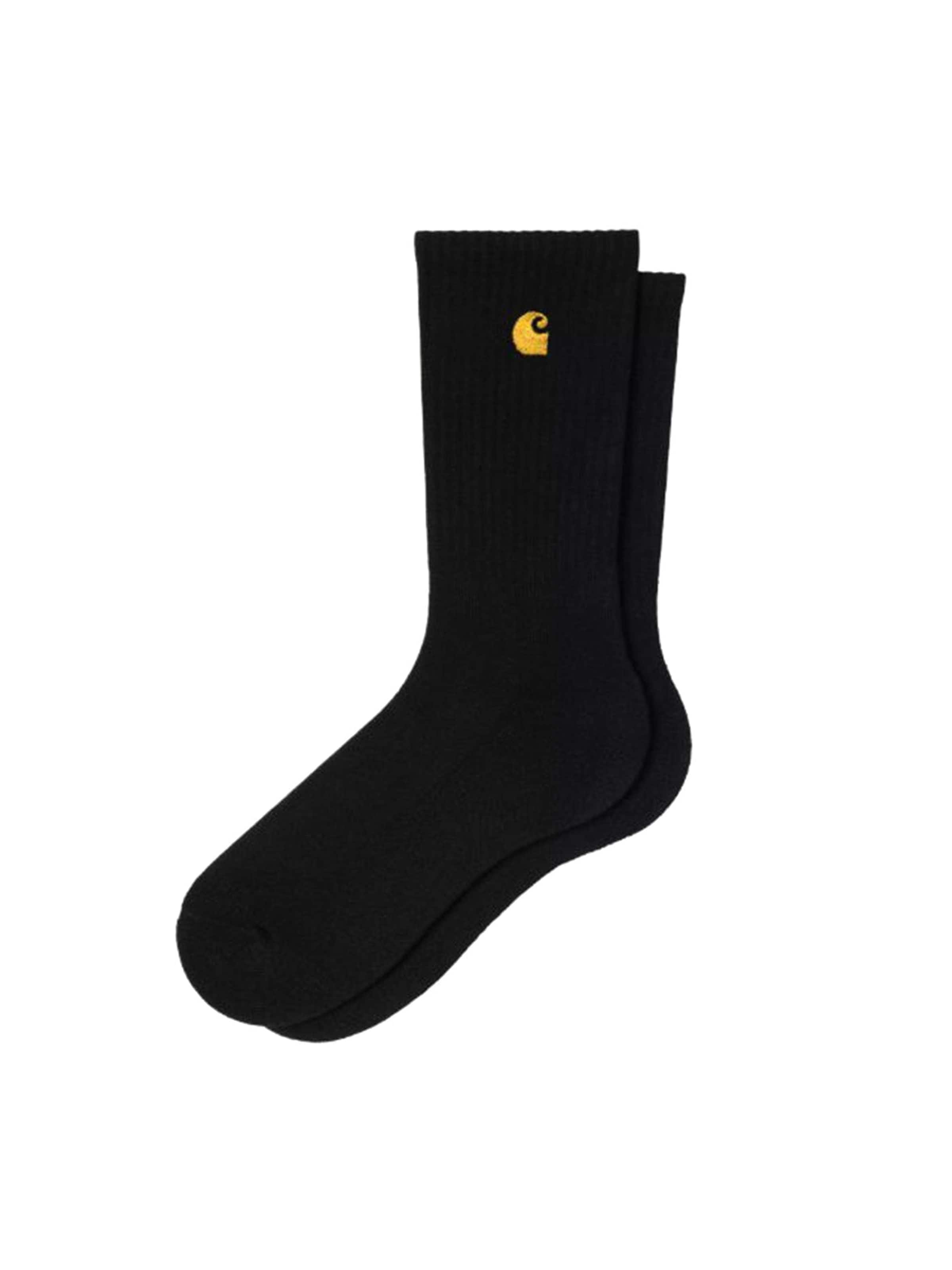 Carhartt WIP Skarpety 'CHASE SOCKS BLACK' w kolorze czarny: przód