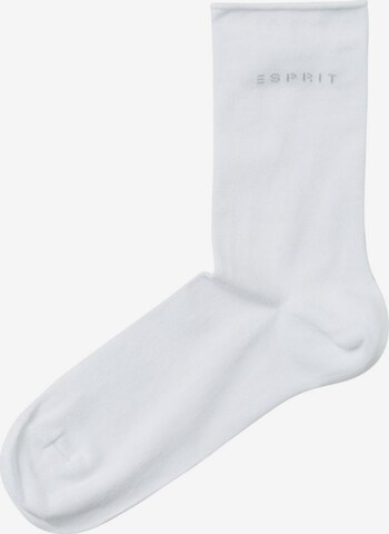 Chaussettes ESPRIT en blanc : devant