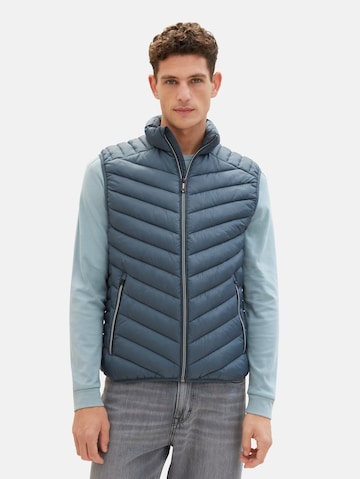 Gilet TOM TAILOR en bleu : devant