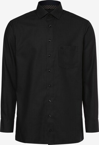 OLYMP Button Up Shirt in Black: front