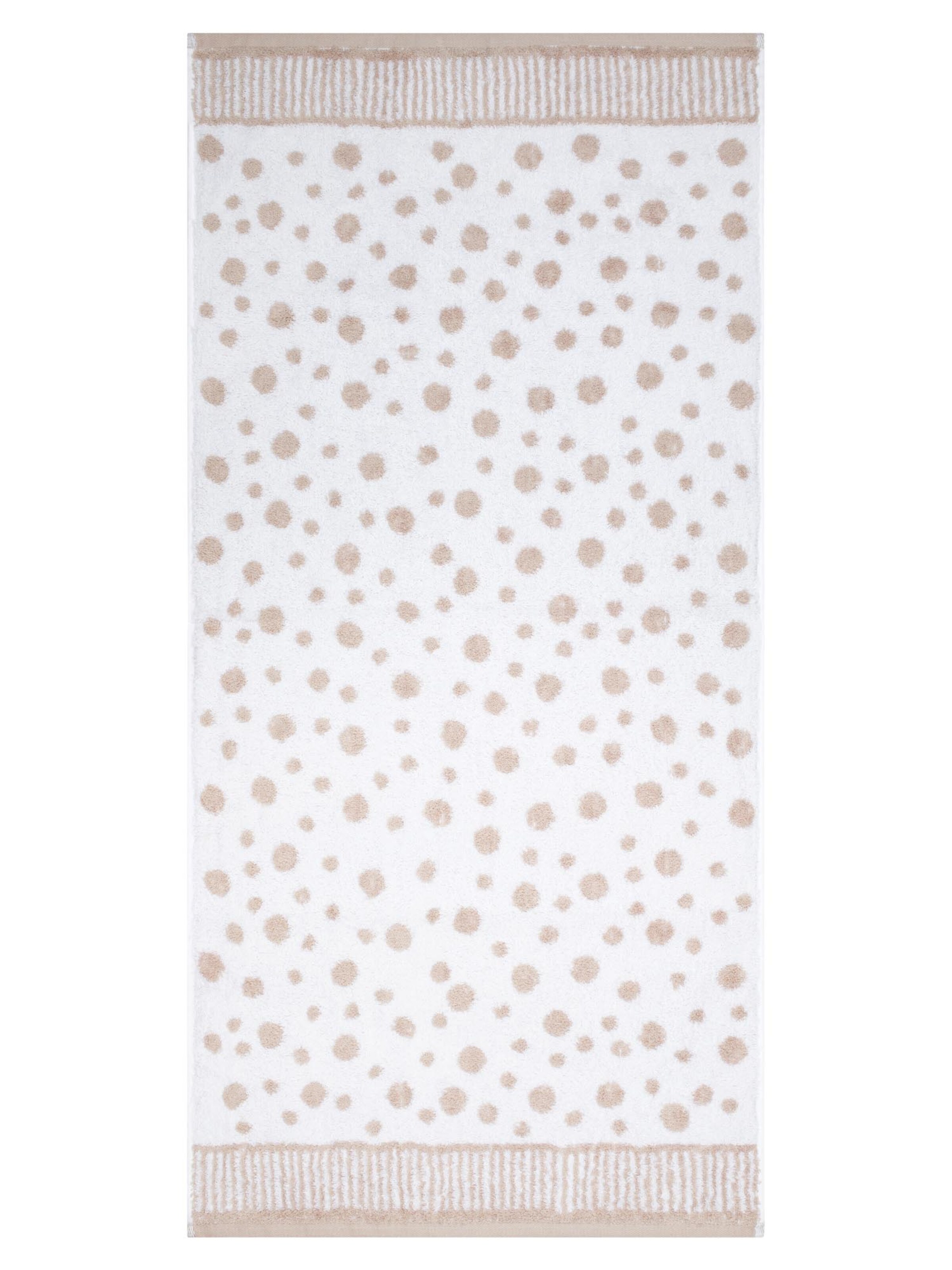 ROSS Towel 'Punkte allover' in Beige