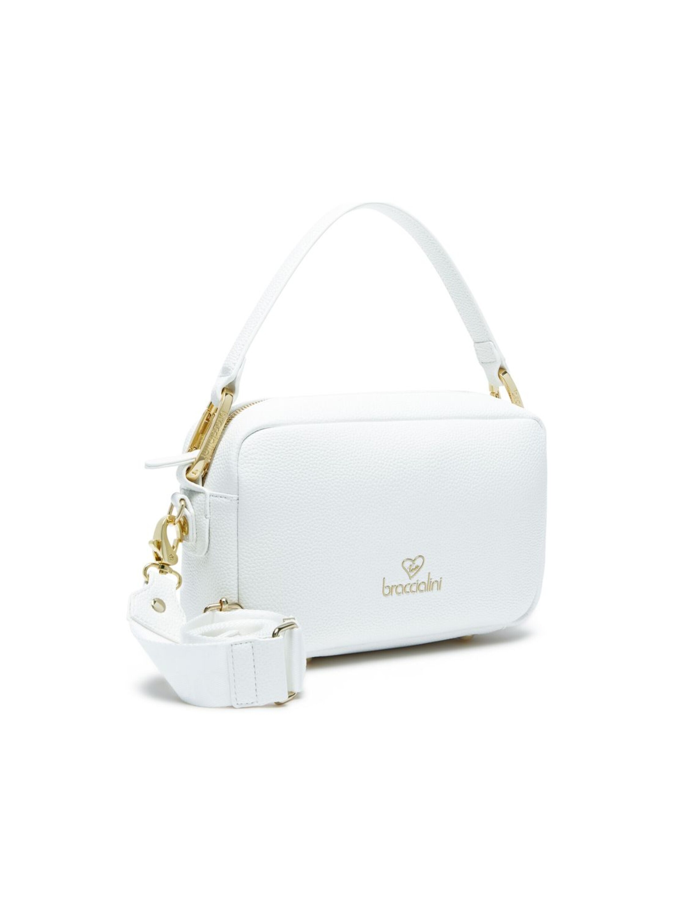 Borsa a tracolla 'Jinny' di Braccialini in bianco