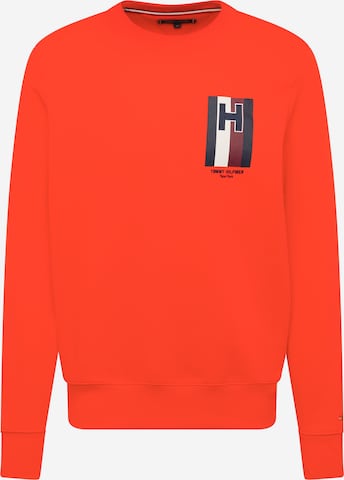 Sweat-shirt TOMMY HILFIGER en rouge : devant