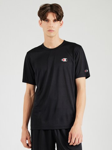 Champion Authentic Athletic Apparel - Camisa funcionais em preto: frente