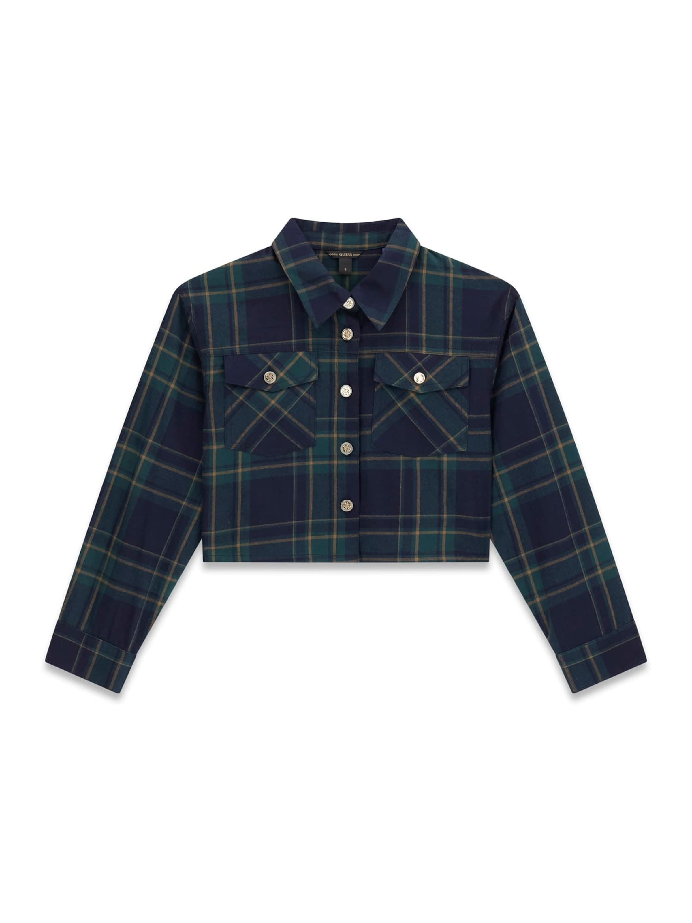 GUESS Blouse 'Tartan' in Blue: front