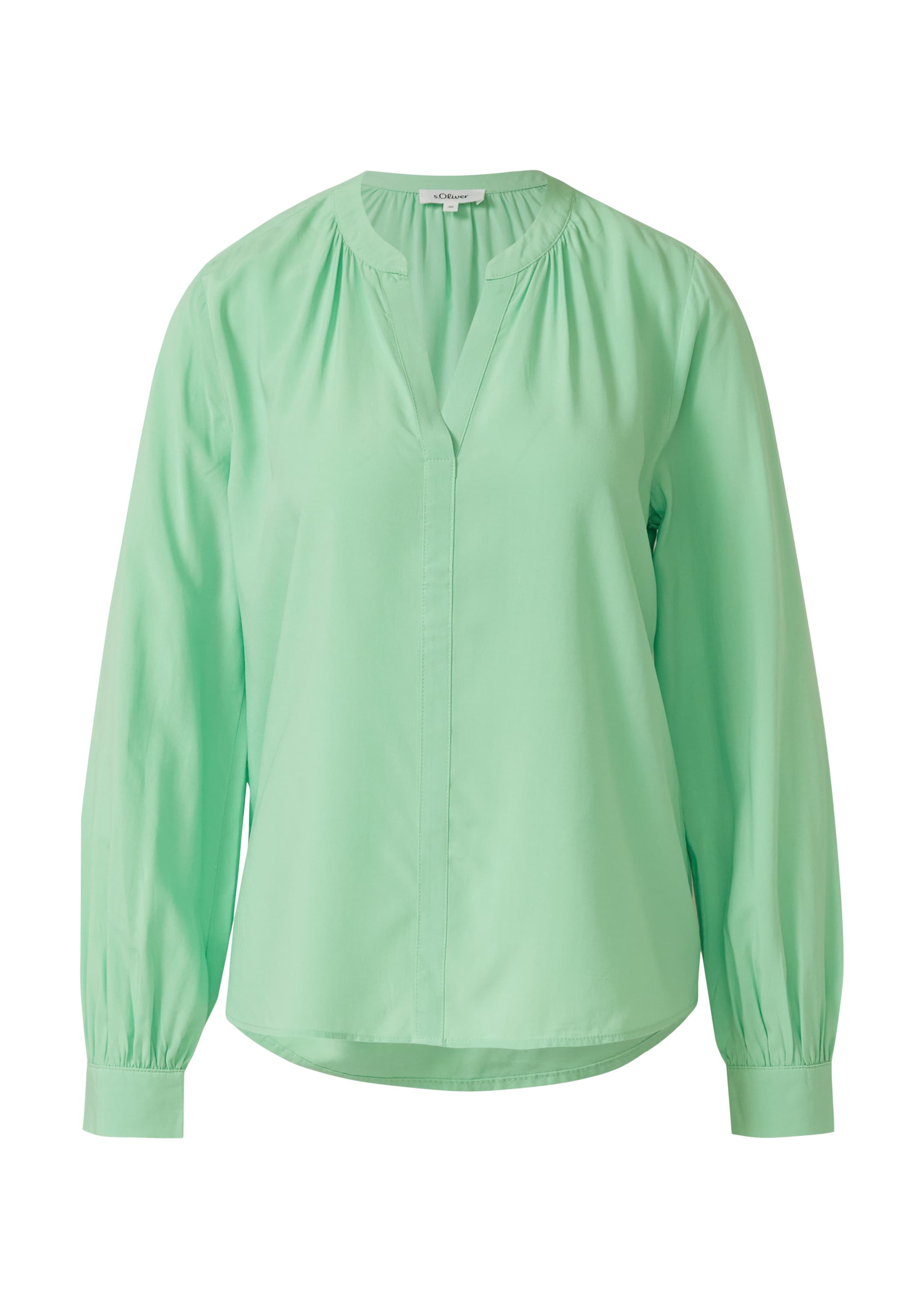 s.Oliver Blouse in Groen: voorkant