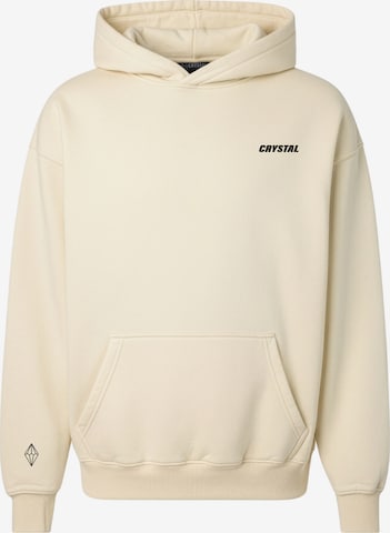 Crystal Paris Sweatshirt 'Nordic Nights' in White: front