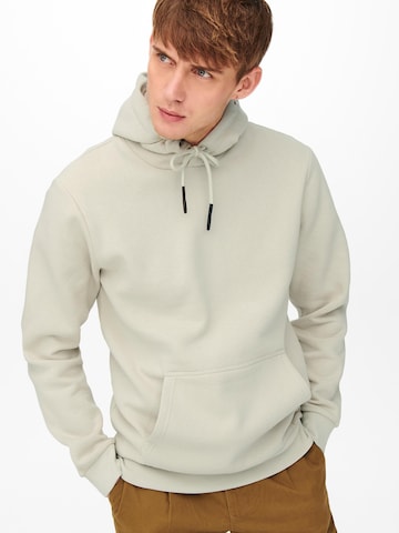 Coupe regular Sweat-shirt 'Ceres' Only & Sons en gris