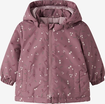 NAME IT Välikausitakki 'NBFMAXI' värissä lila: etupuoli