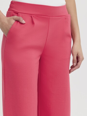 Wide Leg Pantalon à pince 'Kate' ICHI en rose