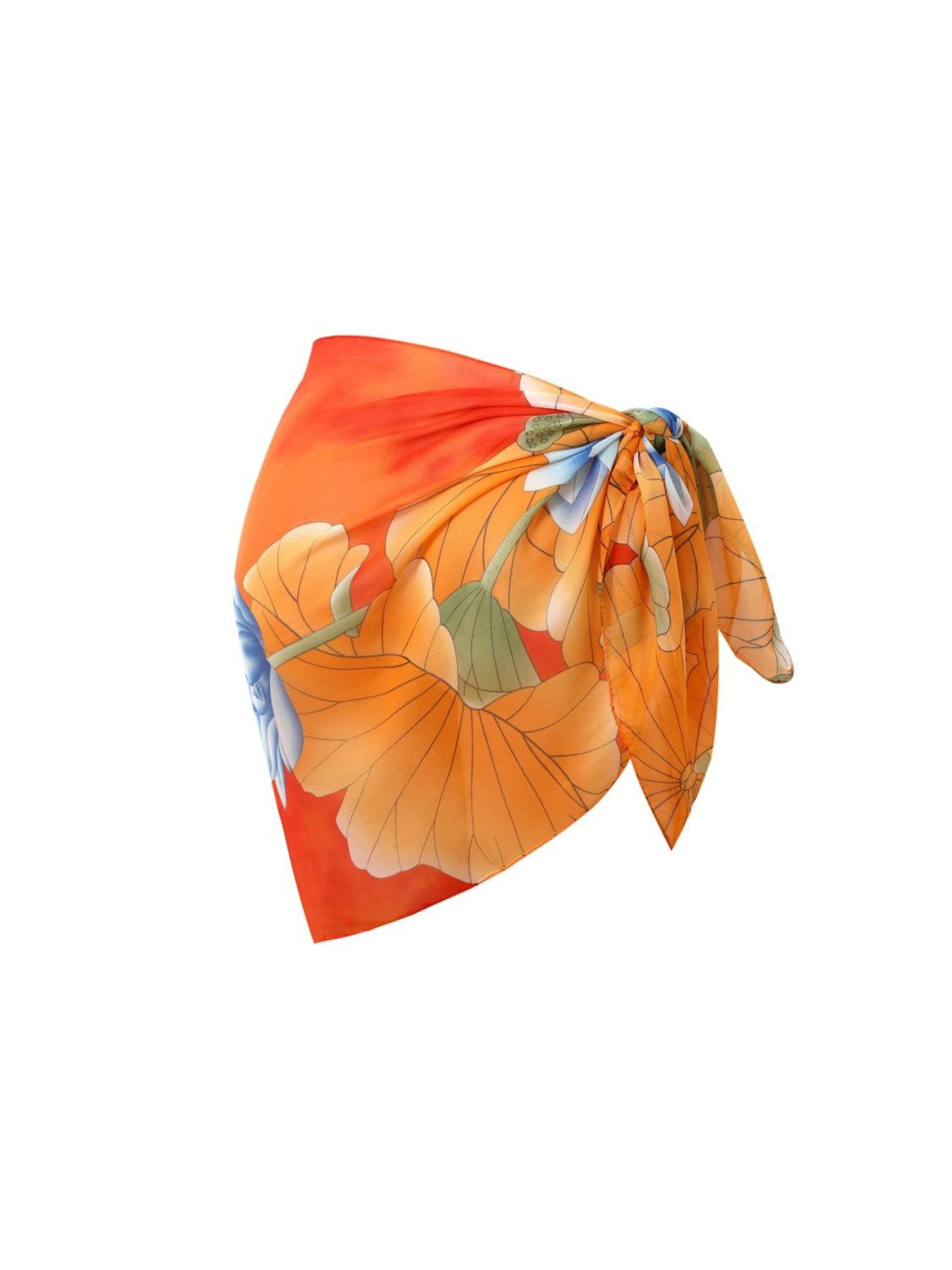 Gonna di alberto cabale in arancione: frontale