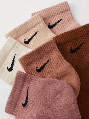 NIKE Спортивные носки 'Everyday Plus Cushioned' в Бежевый