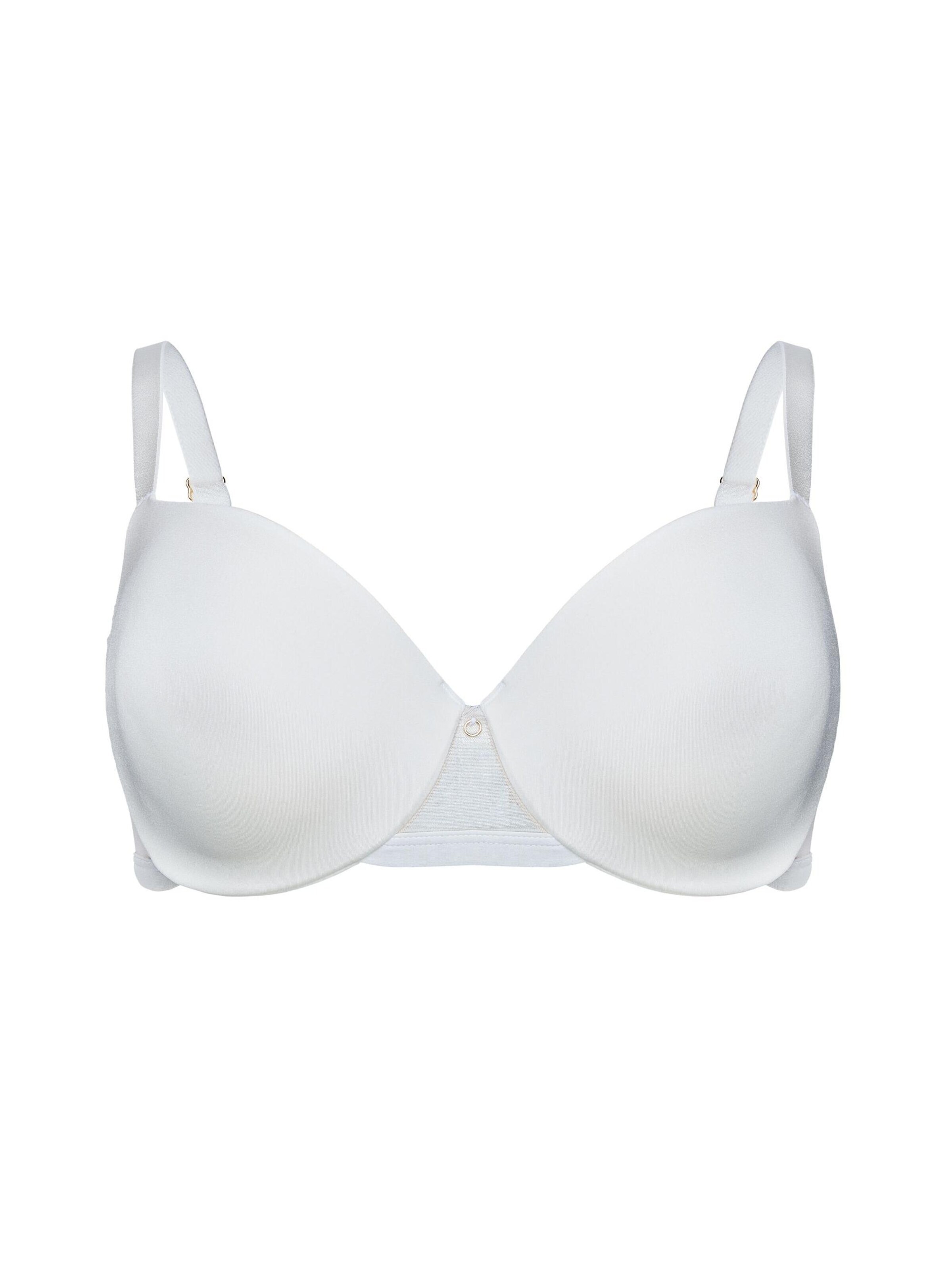 T-shirt Reggiseno 'Schalen-BH Milkyway, Full-Cup, glatte Cups, Charm-Ring' di ESOTIQ in beige: frontale