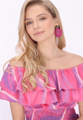 IZIA Zomerjurk 'Festival' in Roze