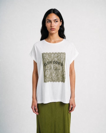 T-shirt Smith&Soul en blanc : devant