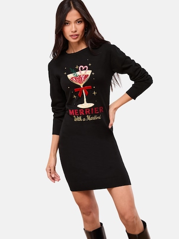 Robes en maille Lipsy en noir : devant