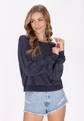 IZIA Sweatshirt 'Fashion Look' in Blauw: voorkant