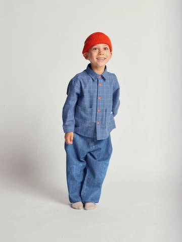 Maru + Bo Wide Leg Jeans 'EMBROIDERED BALLOON JEANS' i blå