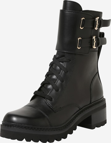 DKNY Lace-up bootie in Black: front