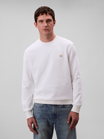 Calvin Klein Jeans Mikina - Biela: predná strana
