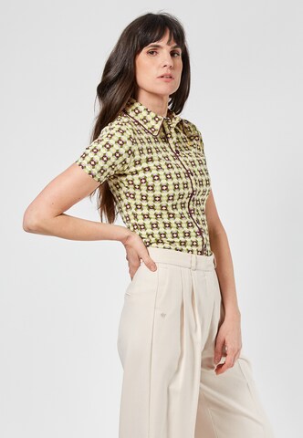 4funkyflavours Blouse 'Baby I'm Yours' in Geel